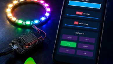 وب سرور با ESP32